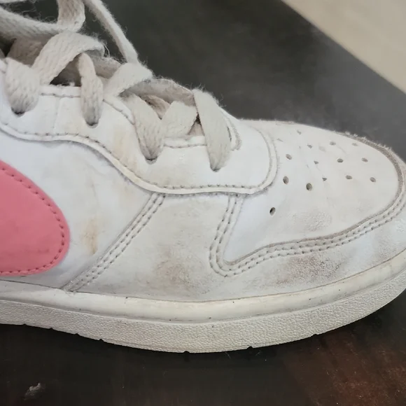 Nike Pink and White Classic Sneakers 5.5Y - Picture 7 of 14
